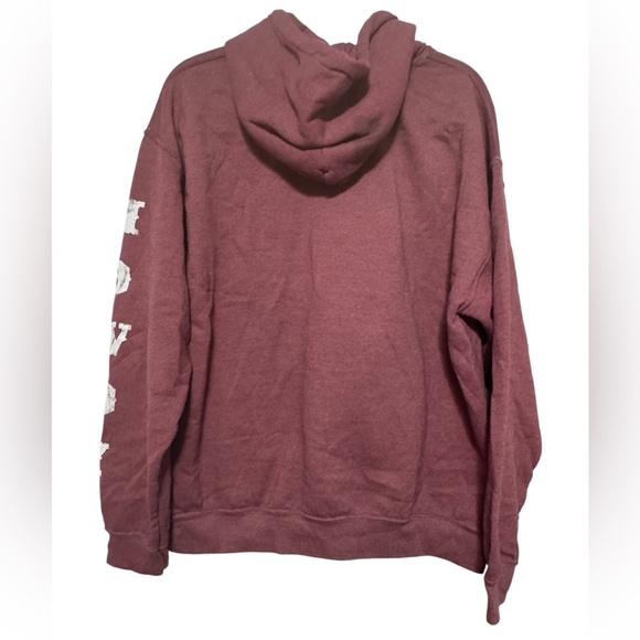 Golden Hour Golden Valley Howdy Burgandy Hoodie Size M/L - Picture 5 of 5
